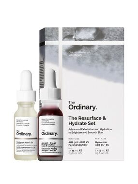 NWT The Ordinary Resurface & Hydrate Set with Hyaluronic Acid Serum + AHA